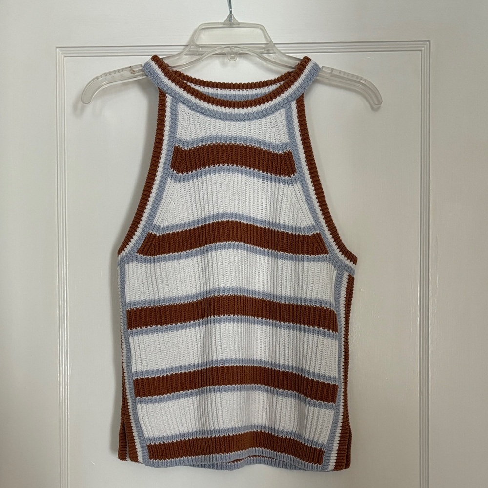 Madewell Striped Knit Sweater Tank Top